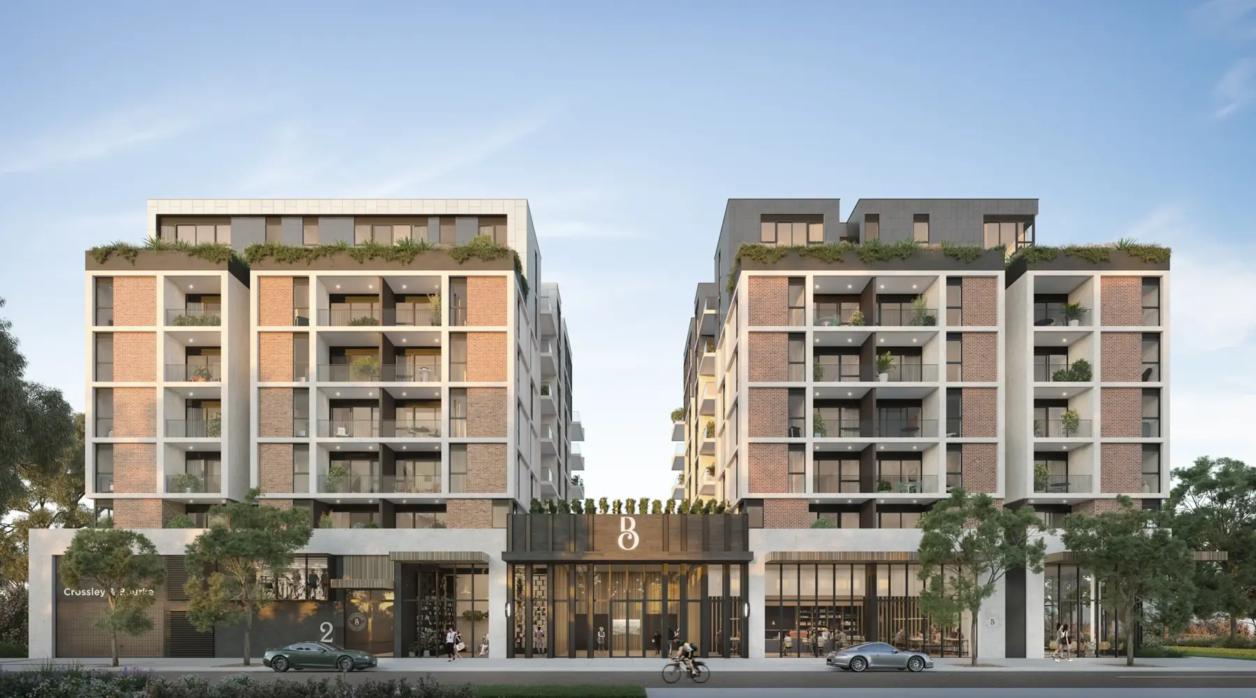 Artist impression of the Hocking Street elevation